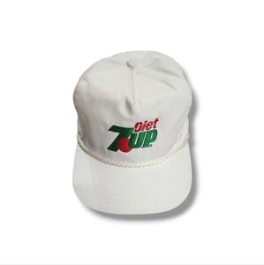 Vintage 80's White 7UP Cap